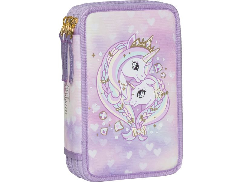 Beckmann Etui Classic Triple Unicorn Princess, 28-teilig