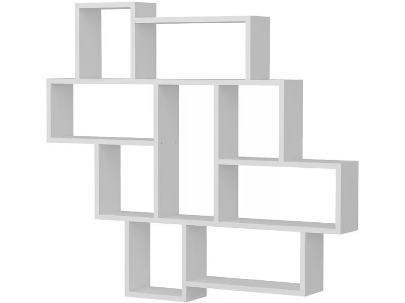 Woody Fashion Regal Parola 115.5 x 103.5 cm, Weiss