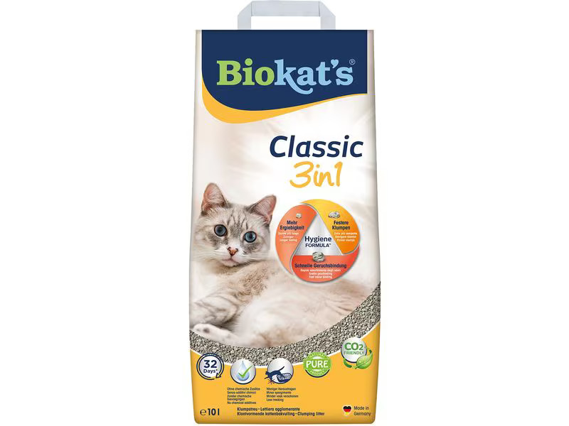 Biokat's Katzenstreu Classic 3in1, 10 l