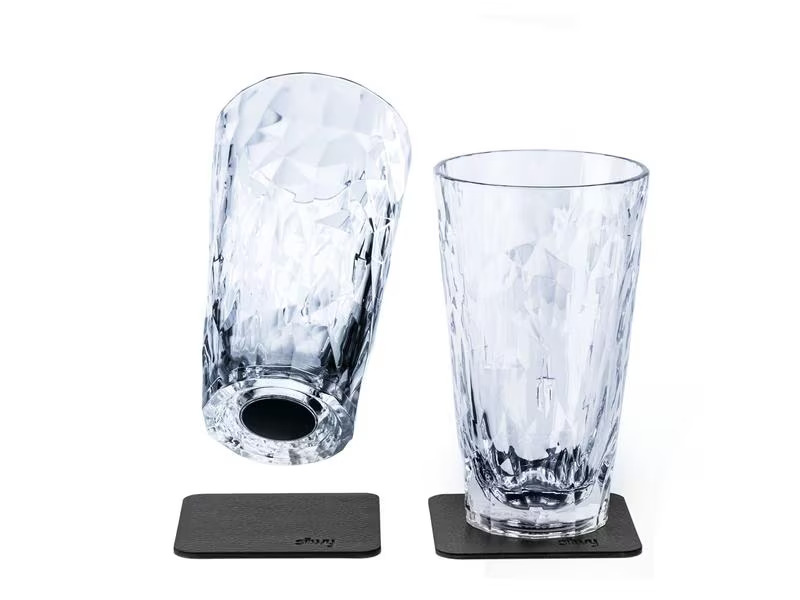 Silwy Outdoor-Longdrinkglas Hightech-Kunststoffgläser 2er-Set
