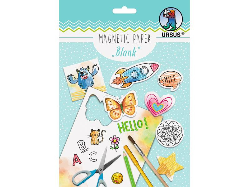 URSUS Magnetpapier A5, 100 g/m²,  2 Stück, Weiss