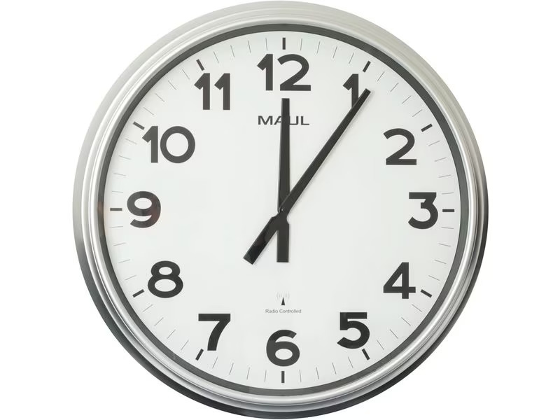 Maul Wanduhr MAULride Ø 61 cm, Silber