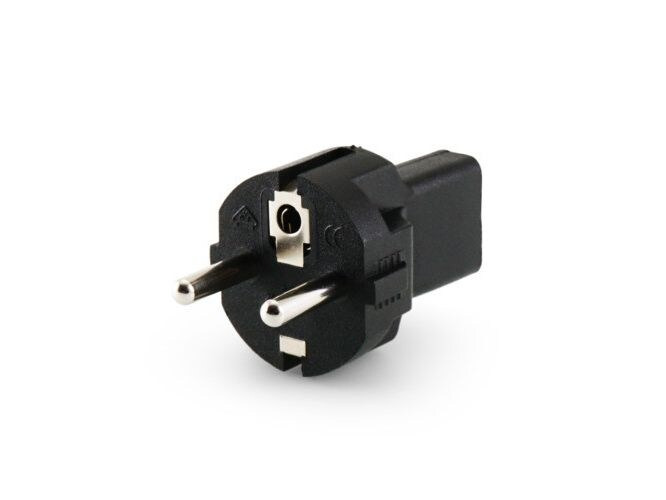 Alpha Elettronica Adapterstecker C13 - Schuko, gerade