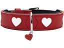 Hunter Halsband Love S-M (50), Rot/Schwarz