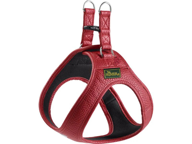 Hunter Geschirr Love 30-34/XXS-XS, Rot/Schwarz