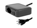 STEFFEN Ladestation IQ 1 x T13 + 1 x USB-A/C, Schwarz