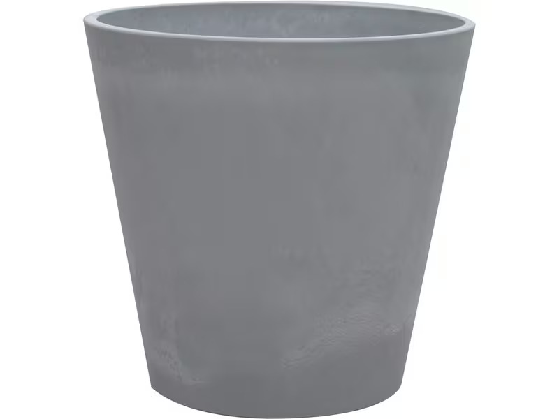 Van der Gucht Blumentopf Woodstone Ø 31 cm x 25.4 cm Hellgrau