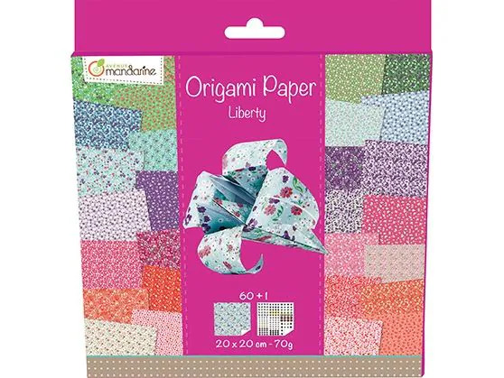 Avenue Mandarine Faltblätter Origami Liberty 60 Blatt 20 x 20 cm