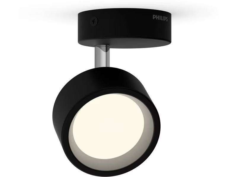 Philips Aufbauspot Bracia 1 x 5.5W 2700K Schwarz