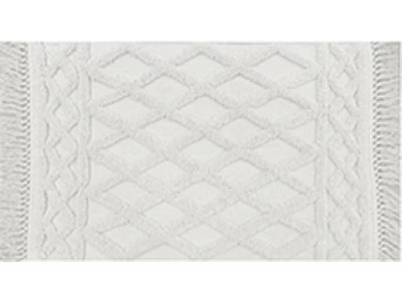 diaqua® Badteppich Kayla 60 x 90 cm, Weiss