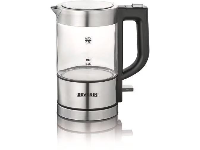 Severin Wasserkocher WK 3472 0.5 l, Grau/Silber
