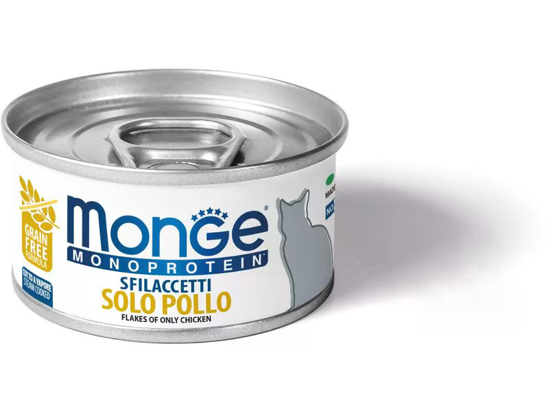 Monge Nassfutter Katze Monoprotein Huhn 80g