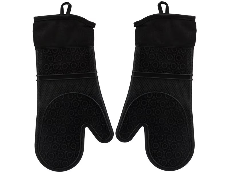 relaxdays Topflappen Schwarz