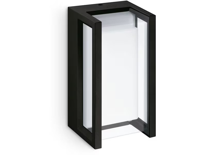 Philips Pyrona Wandleuchte 12W, 2700 Kelvin, schwarz