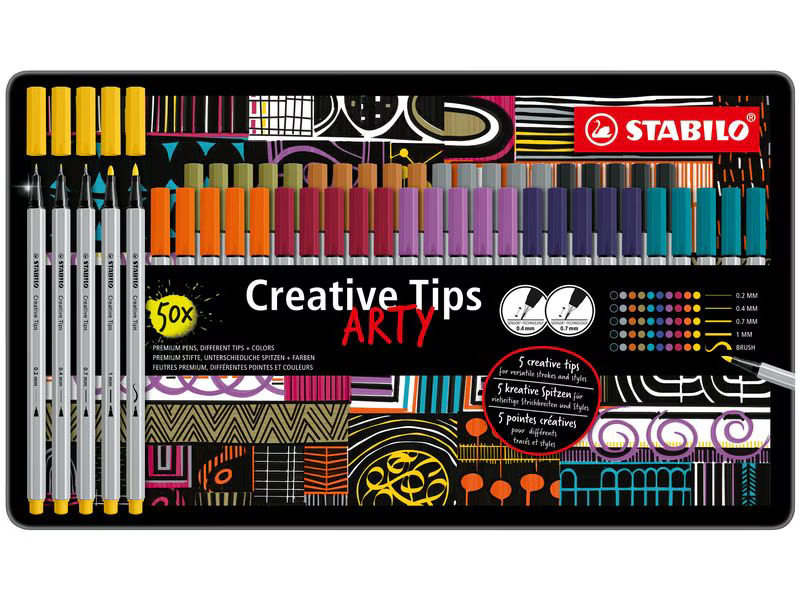 STABILO Creative Tips ARTY 50er Etui