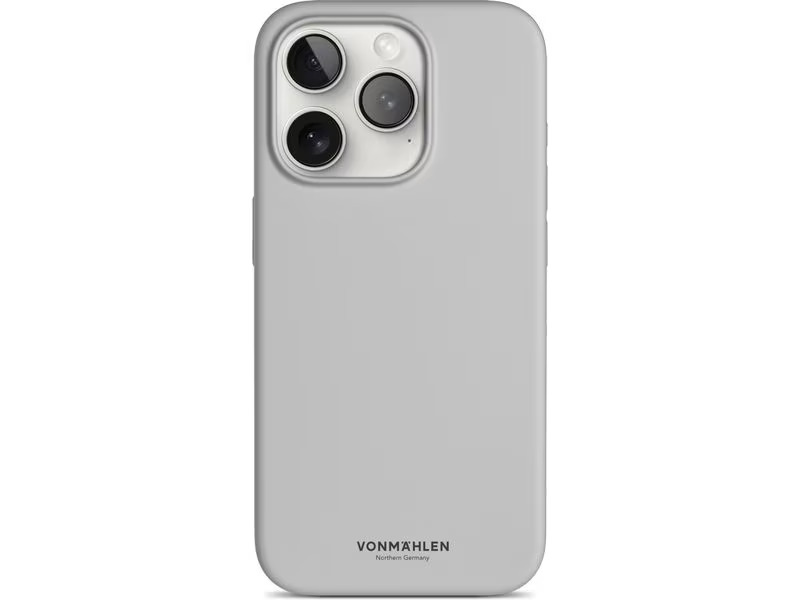 Vonmählen Back Cover Eco Silicone iPhone 15 Pro Light Gray