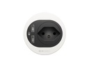 Max Hauri Steckdoseneinheit ATOM T13, 2x USB-C Weiss