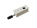 Max Hauri Steckdoseneinheit INTRO2.0 T13, USB-A/C, Leermodul Weiss