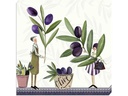 Grätz Papierservietten Oliven 33 x 33 cm, 20 Stück