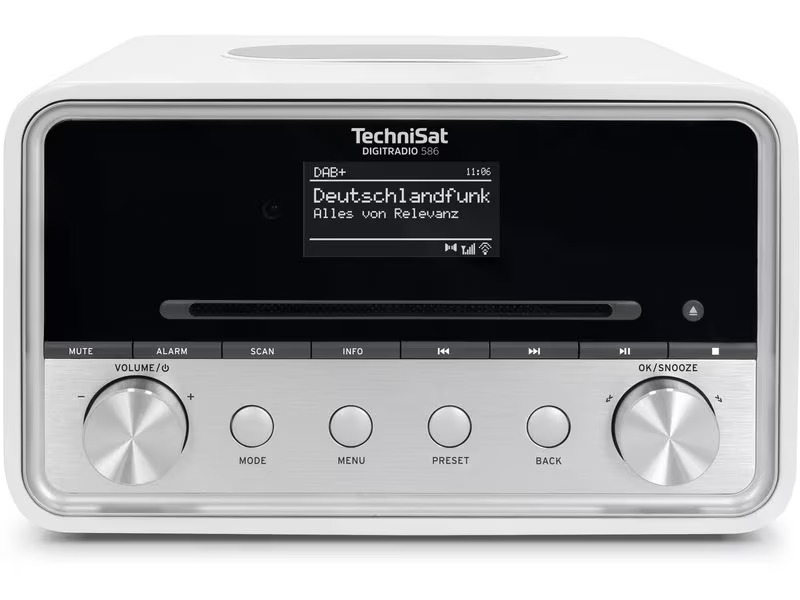 Technisat DAB+ Radio DigitRadio 586 Silber/Weiss