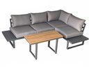 COCON Loungeset Montreux, Anthrazit/Grau, 4 Sitzplätze