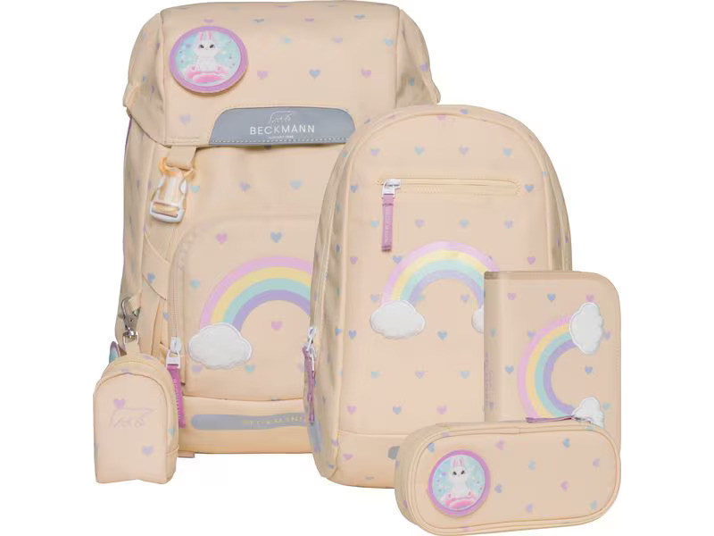 Beckmann Schulthek-Set Classic Yellow Heart 6-teilig
