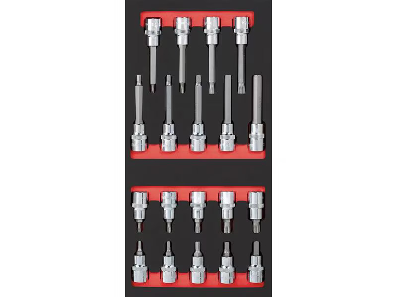 Kraftwerk Pro Line Bit-Steckschlüsselsatz 1/2 19-teilig