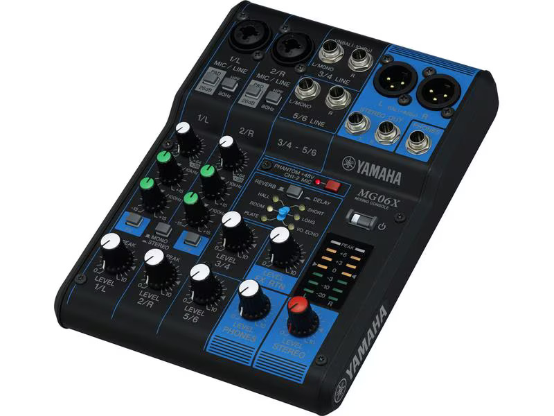 Yamaha Mischpult MG06X - 6-Kanal, analog