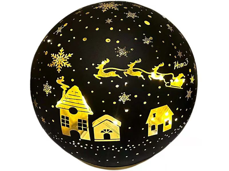 Dameco Schneekugel Ø 12 cm, Schwarz