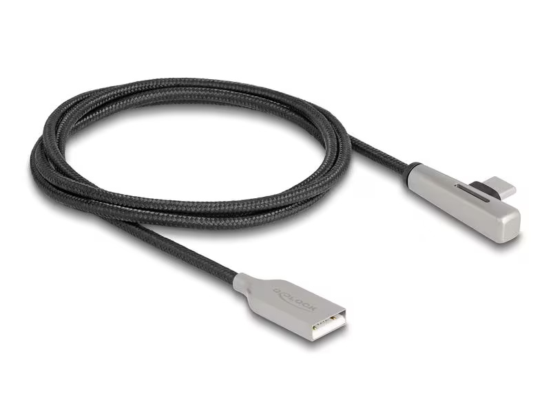 Delock USB 2.0-Kabel Schnelladefunktion 60 W USB A - USB C 1 m