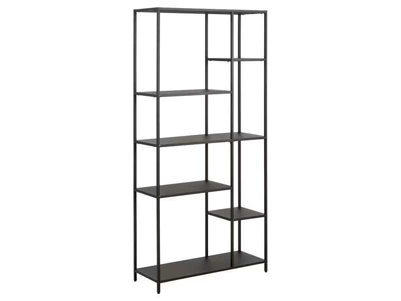 AC Design Regal Newcastle 79,5 x 30 x 165 cm, Schwarz