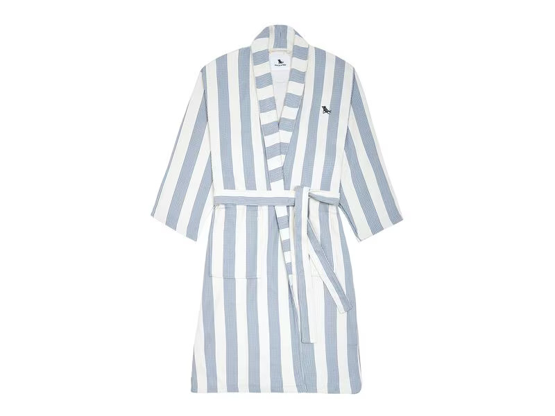 Dock &amp; Bay Bademantel Waffle Storm Cloud Blau/Weiss