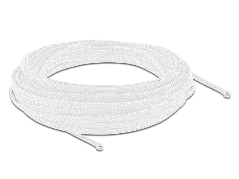 Delock Kabelschlauch dehnbar, 10m x 3 mm Weiss