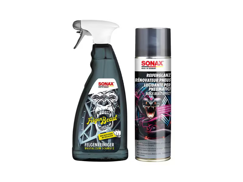 Sonax BEAST SET Felgenreiniger + Reifenglanz Spray