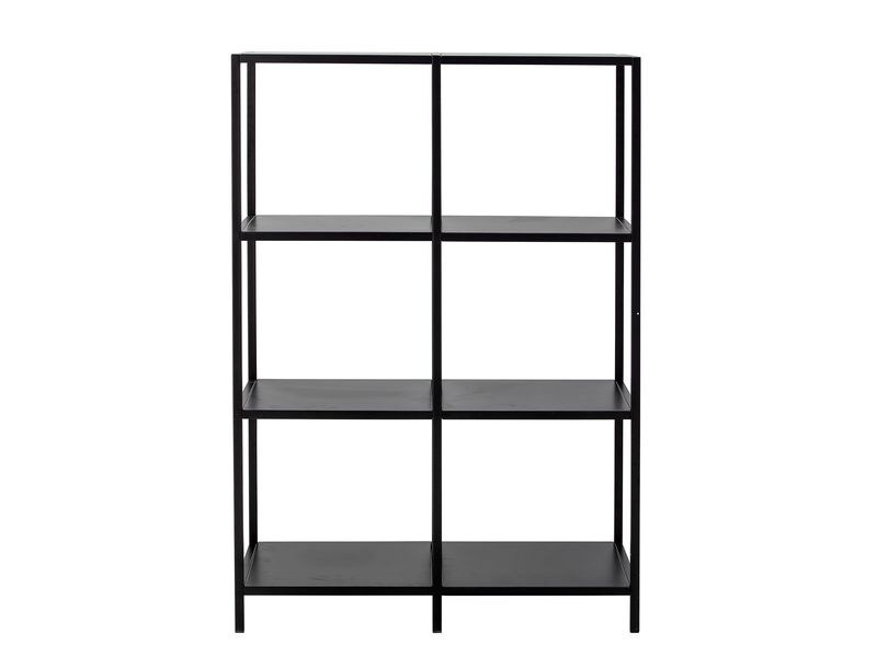 Bloomingville Regal Valde 80 cm x 114 cm, Schwarz