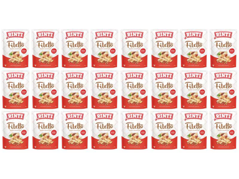 Rinti Nassfutter Filetto Huhn + Rind in Jelly, 24 x 100 g