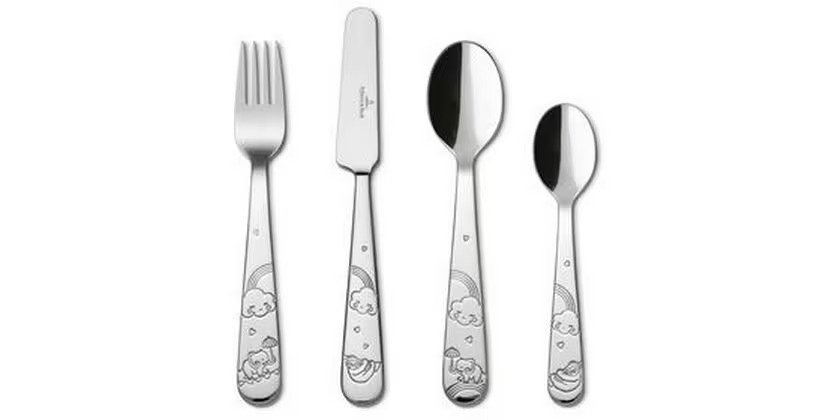 Villeroy &amp; Boch Kinderbesteckset Walk Elephant 4-teilig, Silber