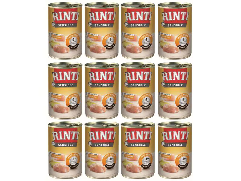Rinti Nassfutter Sensible Dose Huhn + Kartoffel, 12 x 400 g