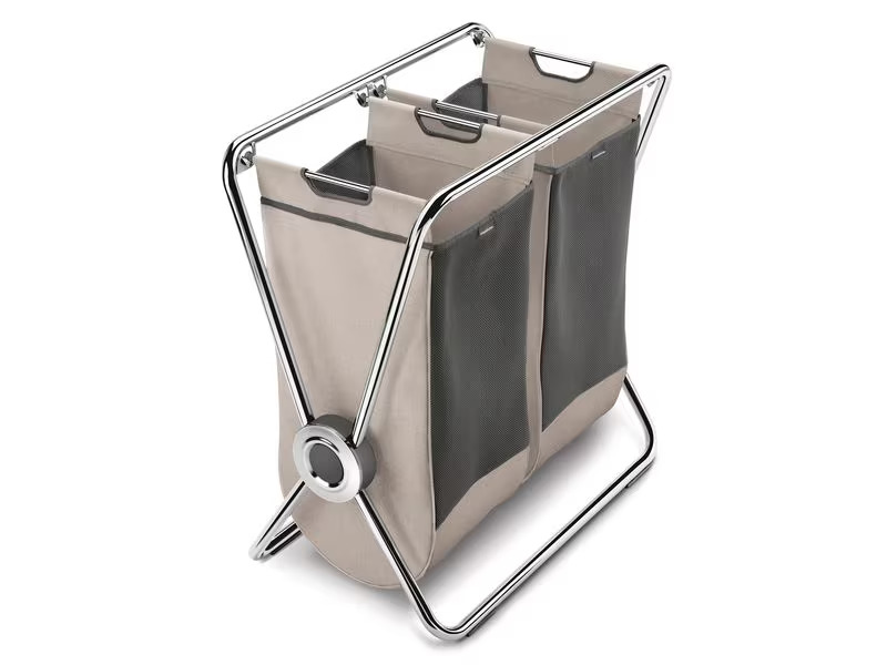 Simplehuman Wäschekorb  mit x-Rahmen 2 x 8 l, Beige