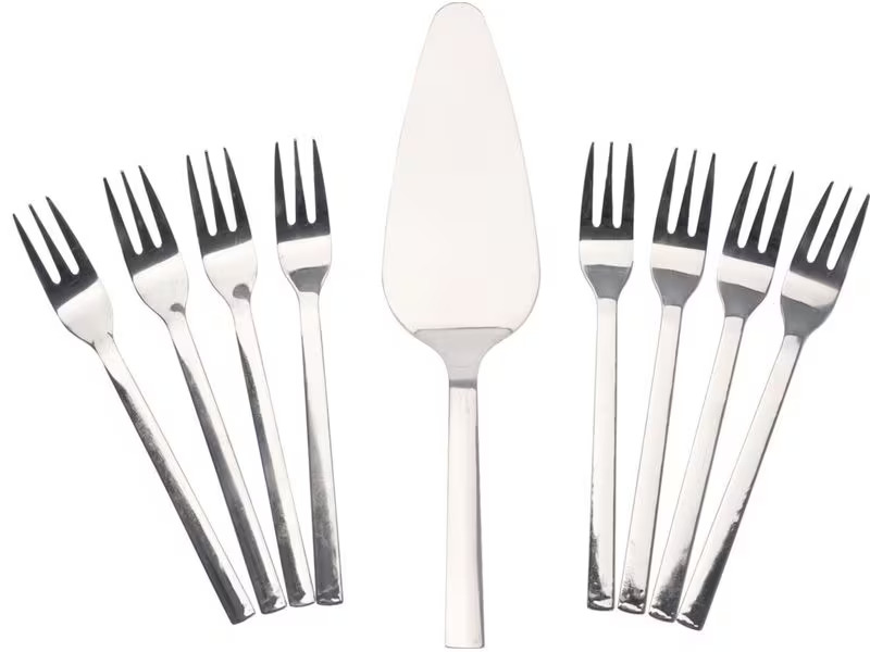FURBER Besteck-Set Kuchen 9-teilig, Silber
