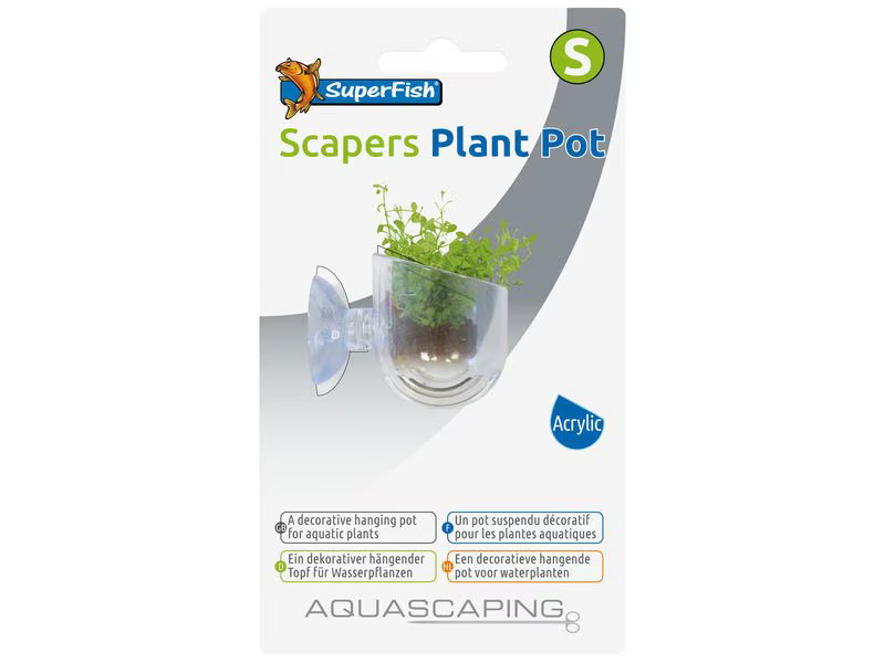 SuperFish Scapers Pflanzentopf Klein