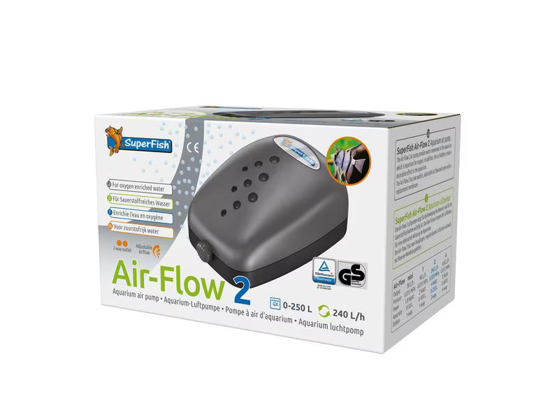 SuperFish Luftpumpe Air-Flow, 2 Ausgänge