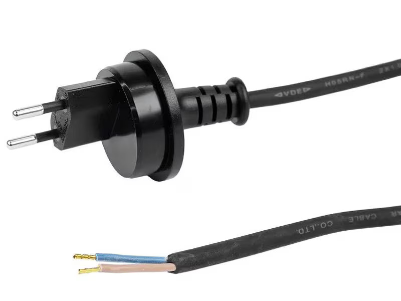STEFFEN Anschlusskabel GdV 2x1 mm², 3 m, IP55 T11 / offen, Schwarz