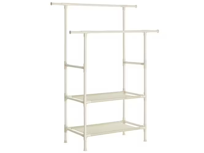 Songmics Garderobenständer 112 x 49 x 177 cm, Weiss