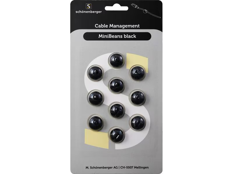 Schönenberger Beans Kabelhalterungen, Ø 15 mm, Schwarz