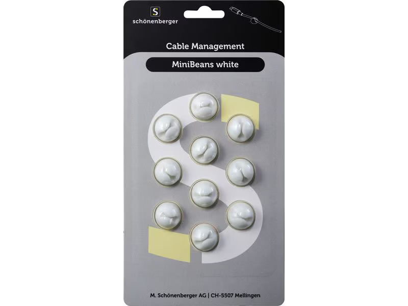 Schönenberger Beans Kabelhalterungen, Ø 15 mm, Weiss
