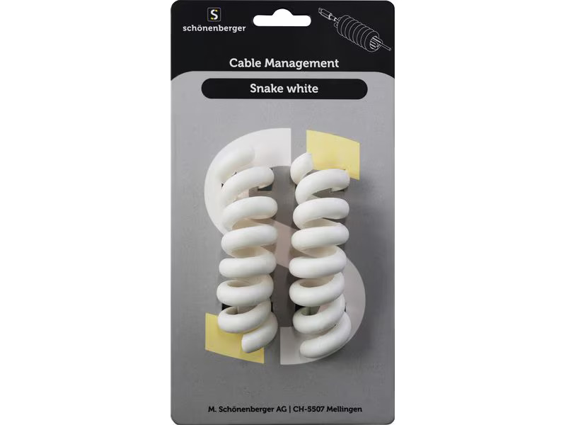 Schönenberger Snake Black Kabelhalterungen Ø 30 mm, Weiss