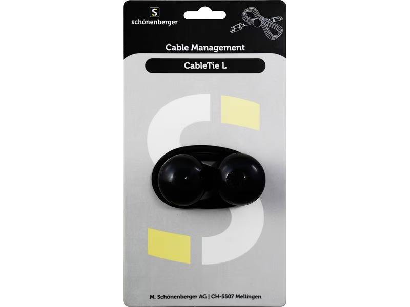 Schönenberger CableTie L Kabelhalterungen, 150 mm Schwarz