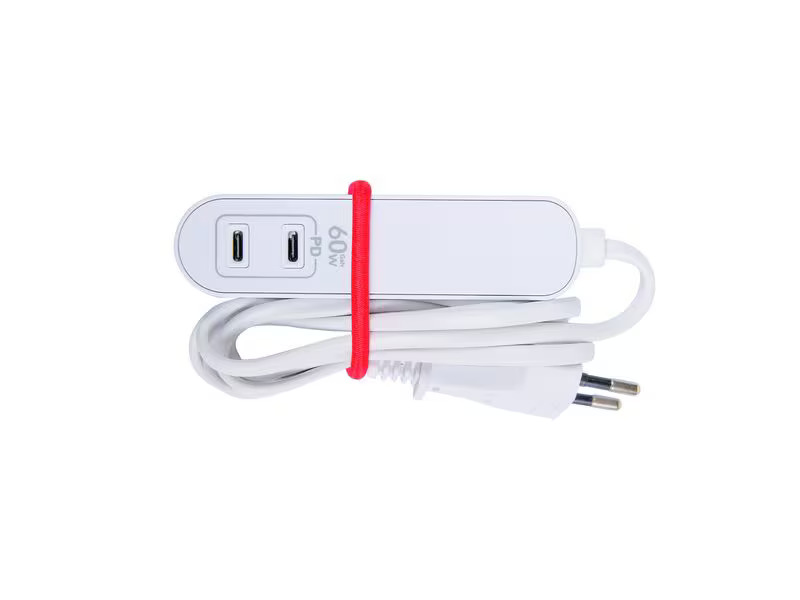 SKROSS Steckdosenleiste Travel Station, 1xEU-Dose, 2xUSB-C, 1.5 m