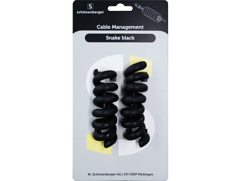 Schönenberger Snake Black Kabelhalterungen Ø 30 mm, Schwarz